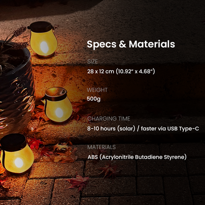 Lóna Solar Ljósker – Hlýtt Logaljós fyrir Útirými